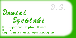 daniel szeplaki business card